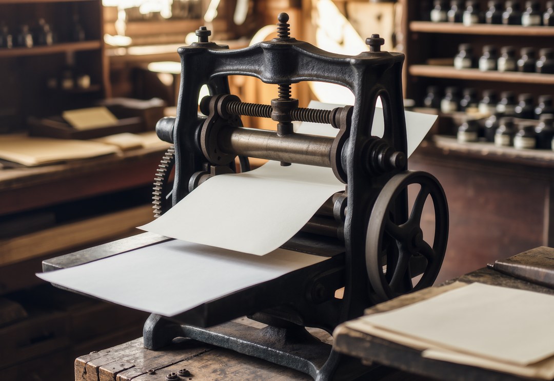 Photo Gutenberg press