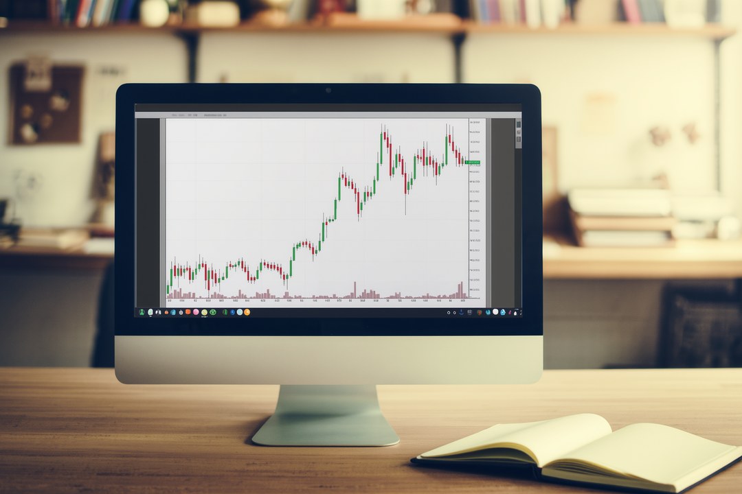 Photo Stock market graph