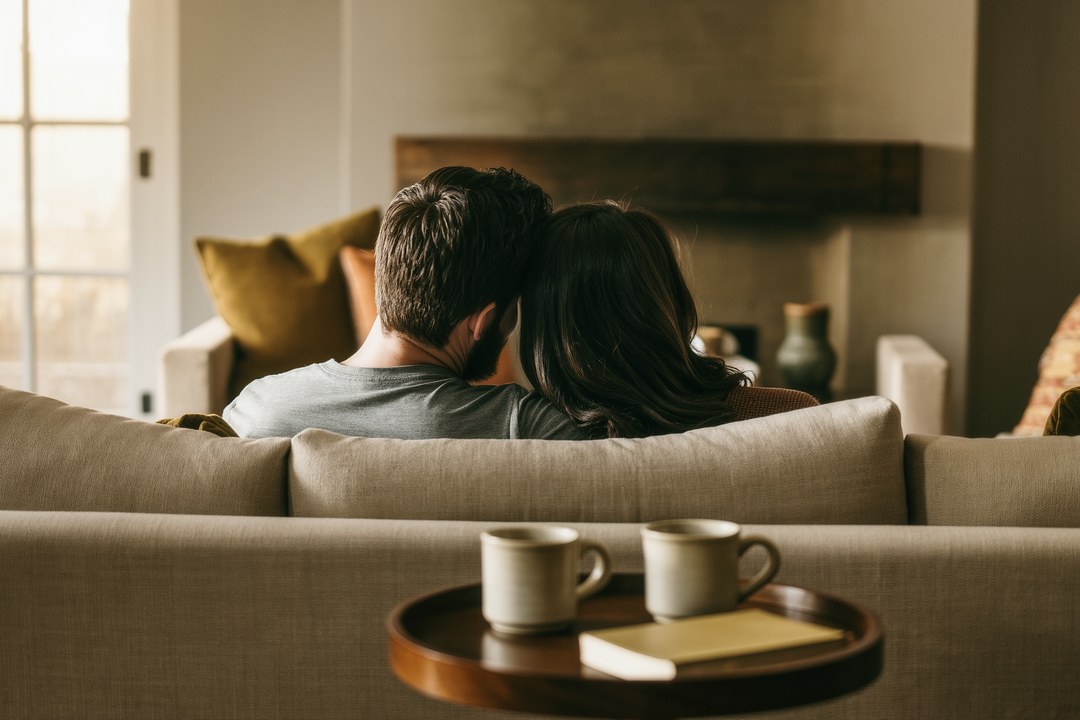 Photo Couple talking