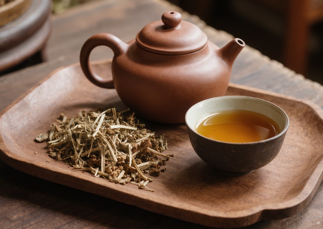 Photo Herbal tea garden
