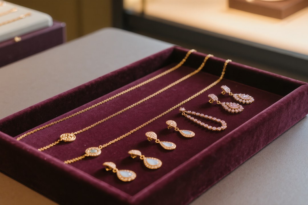 Photo Elegant earrings
