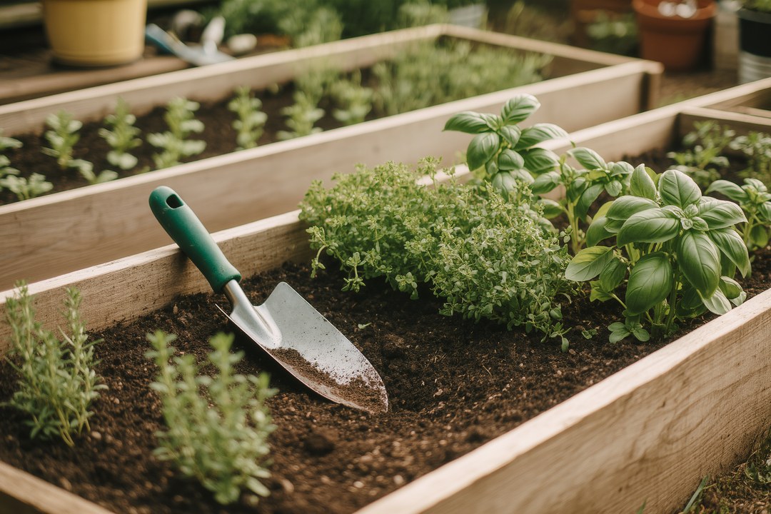 Photo Herb garden